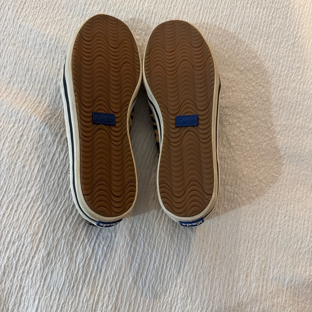 kate spade Leopard Print Slip-On Sneakers in Tan and Black - Picture 4 of 4